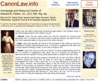 Tablet Screenshot of canonlaw.info